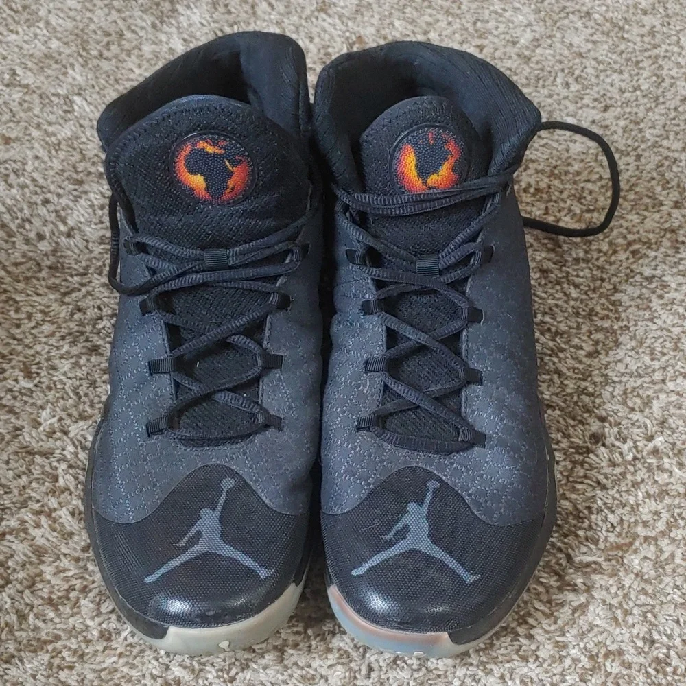 Air Jordan XXX 30 Black Anthracite Sneakers Men's Size 12